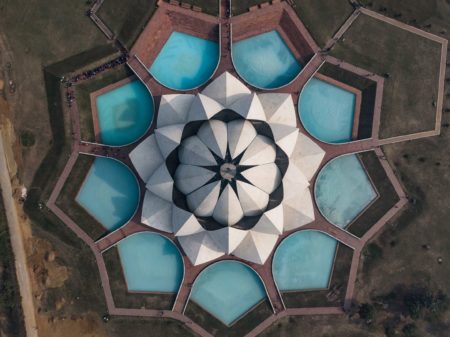 Lotus Temple view from above